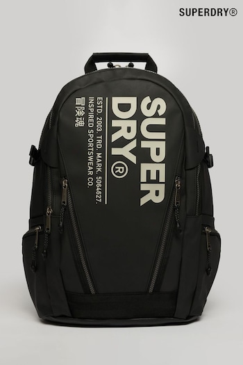 Superdry Black Tarp Rucksack Bag (981336) | £60