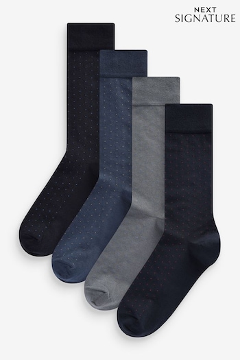 Small Spot 4 Pack Signature Socks (981732) | £16