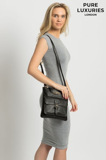 Pure Luxuries London Kenley Leather Cross-Body Bag (982251) | £39