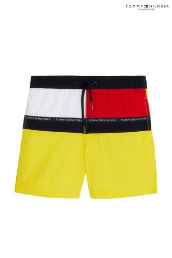 Tommy Hilfiger Medium Yellow Drawstring Swim polo Shorts (983748) | £22