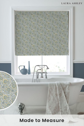 Laura Ashley Newport Blue Painswick Paisley Made to Measure Roman Blinds (983819) | £84