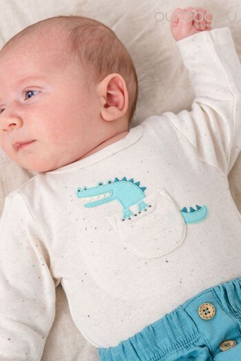 Purebaby Cream Peekaboo Character Baby Bodysuit (983927) | £20