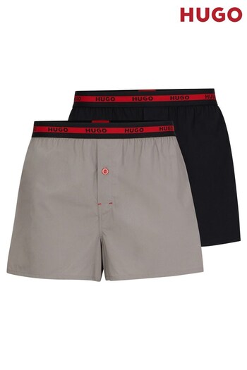 HUGO Woven Boxers 2 Pack (984024) | £42