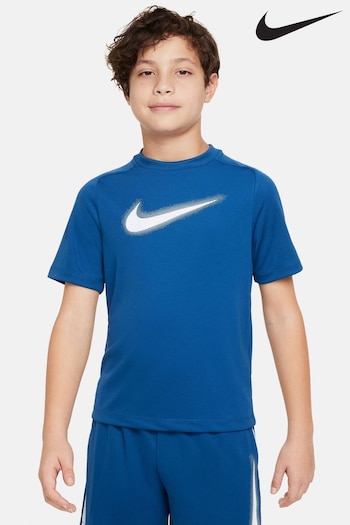 Nike american Bright Blue Dri-FIT Multi Graphic Training T-Shirt (985491) | £20