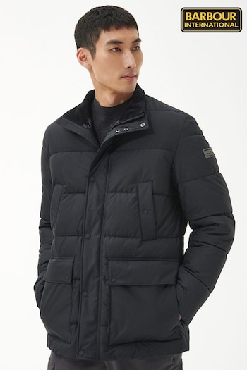 Barbour® International Rowland Quilt Black Jacket (985768) | £249