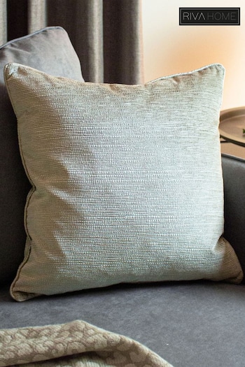 Riva Paoletti Champagne Cream Stella Embossed Polyester Filled Cushion (985774) | £19
