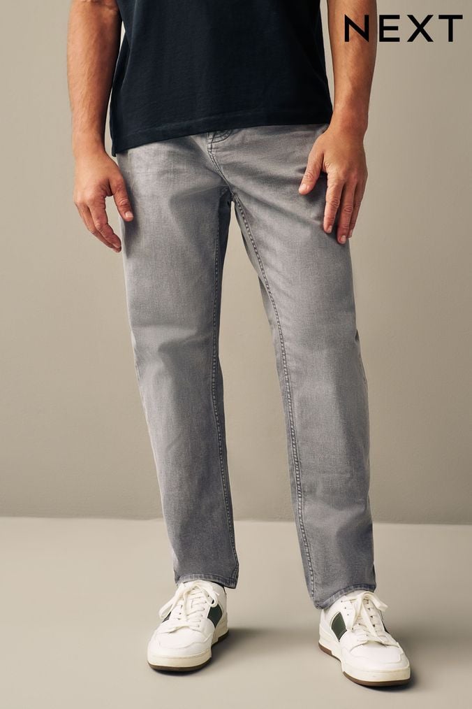 Buy Men s Regular Button Fly Plus Size Jeans Online Next UK