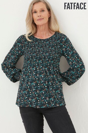 FatFace Black Sara Evergreen Top (986240) | £40