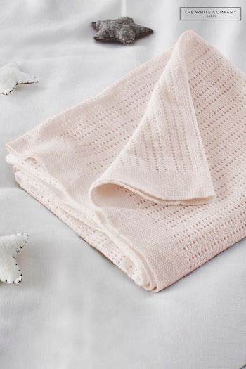 Pink The White Company Cellular Satin Blanket (987268) | £20 - £24