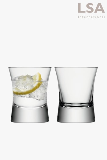LSA International Set of 2 Glass Moya Small Tumblers (987364) | £42