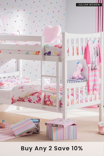 Julian Bowen Bright White Zodiac Bunk Bed (987397) | £370