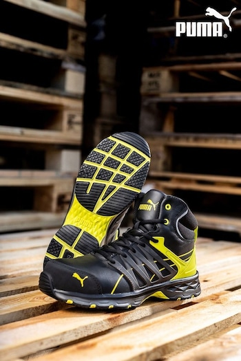 Puma medial Yellow Velocity 2.0 Mid S3 Safety Boots (987494) | £130