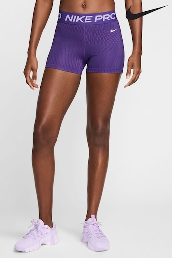 Nike Purple Dri-FIT Pro Mid Rise 3 Printed Shorts Mickey (987766) | £33