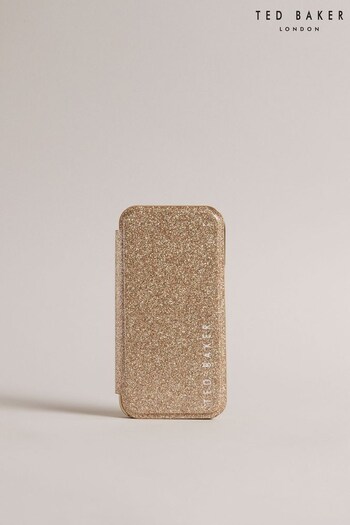 Ted Baker Gold Cambrin Glitter Iphone 13/14 Mirror Case (988016) | £40