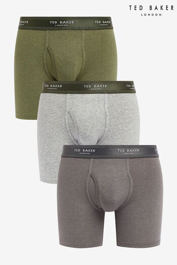 Ted Baker Natural Cotton Boxer Briefs 3-Pack (988349) | £38