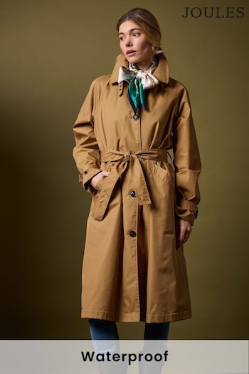 Joules Epwell Brown Waterproof Belted Trench Coat (988466) | £179