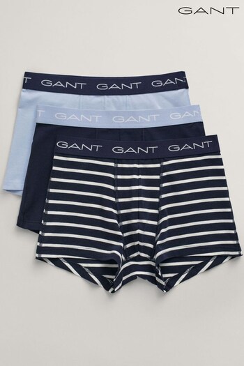 GANT Evening Blue Stripe Trunks 3 Pack (988566) | £45