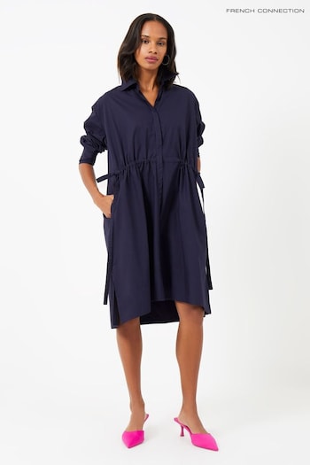 French Connection Rhodes Sust Poplin Shirt Palm Dress (988926) | £49