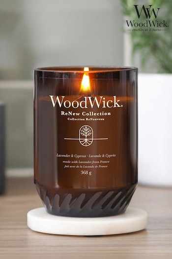 Woodwick Natural ReNew Large Lavender Cypress Scented Candle (989439) | £35