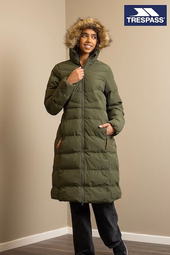 Trespass Audrey Padded Green Coat (989657) | £63