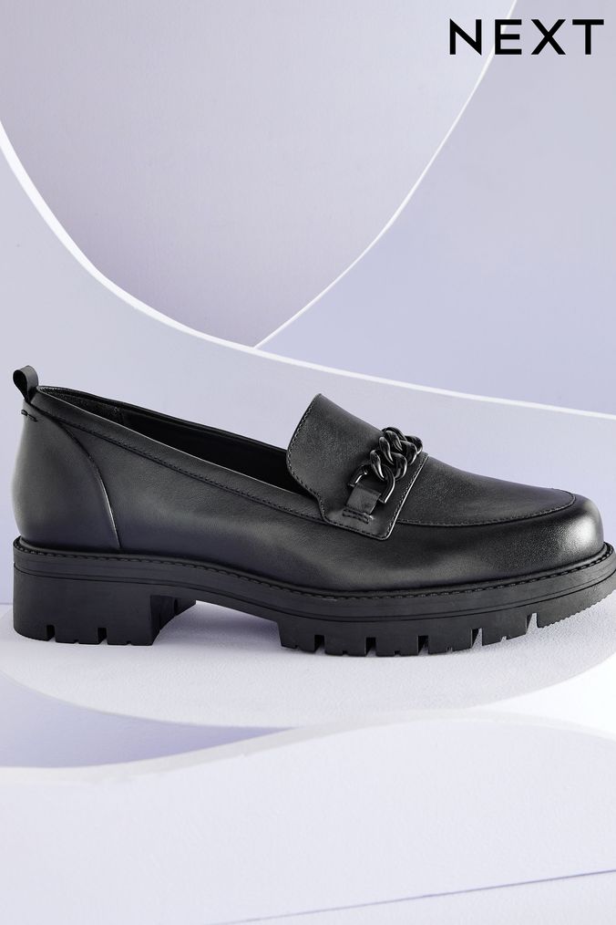 Next black loafers womens store