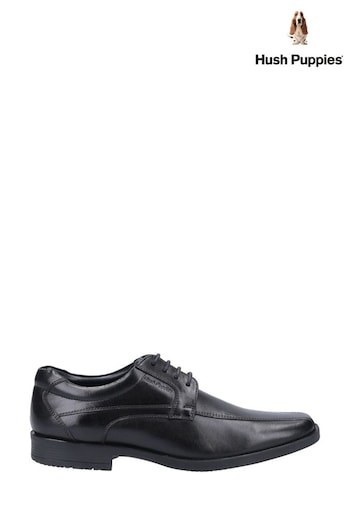 Hush Puppies Black Brandon Lace-Up Shoes (990405) | £75
