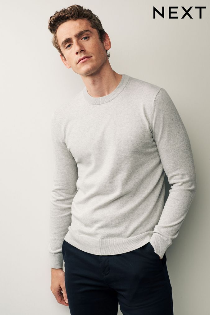 Next mens shop grey jumper