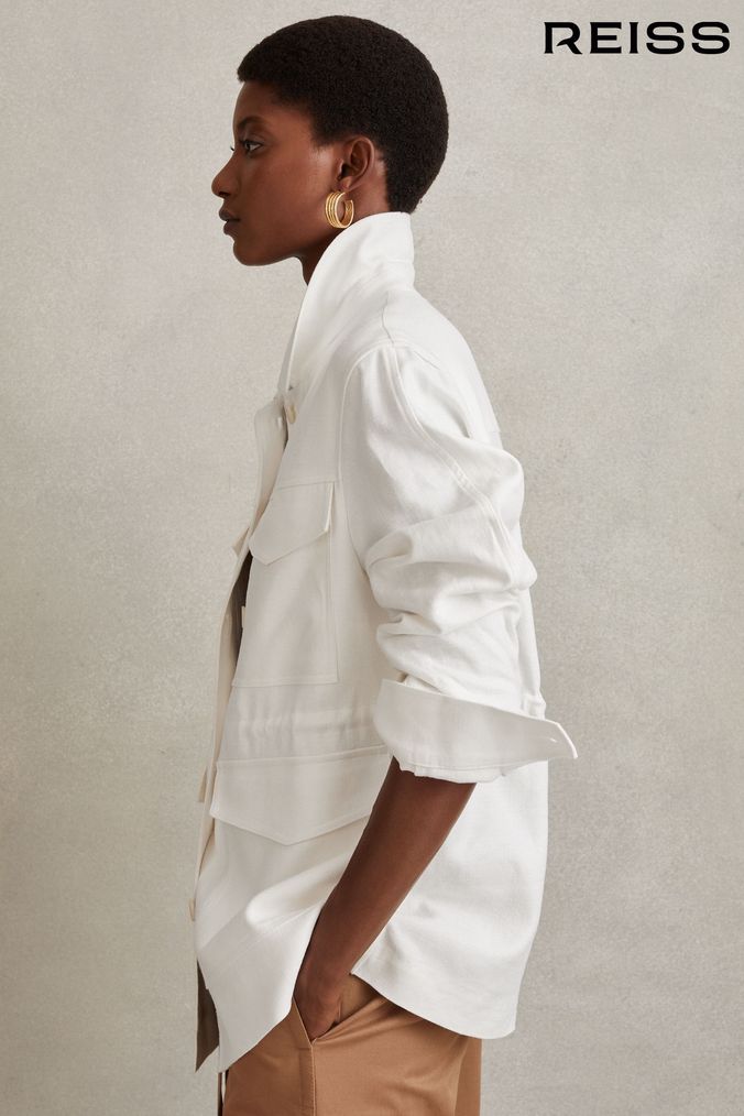 White linen sale jacket womens uk