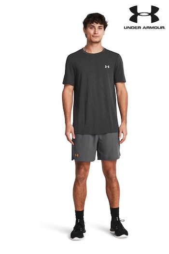 Under Armour Grey Vanish 6 Inch ruched Shorts (991129) | £41