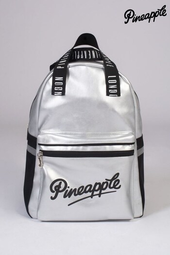 Pineapple Silver Retro Logo Pocket Backpack (992043) | £30