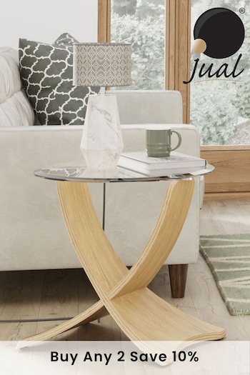 Jual Oak Siena Round Lamp Table (992345) | £200