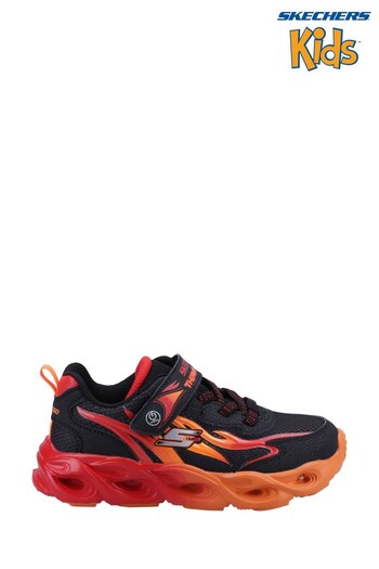 Skechers Black Thermo-Flash Heat-Flux Trainers (992513) | £47