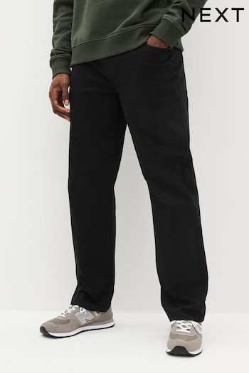Solid Black Relaxed Classic Stretch brandit Jeans (992606) | £25 - £26