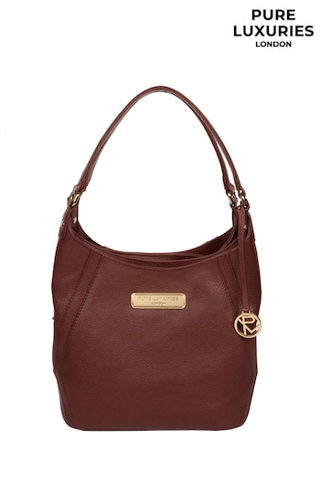 Pure Luxuries London Abigail Leather Shoulder Bag (992822) | £59