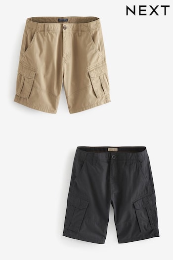 Navy Blue/Stone Natural Cargo Shorts 2 Pack (993096) | £48