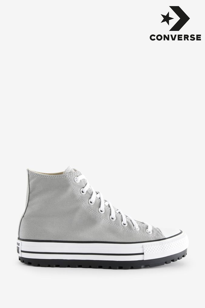 Grey converse sales high tops mens