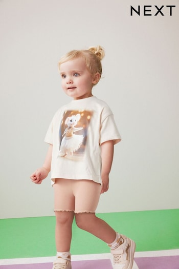 Pink Mouse Short Sleeve Top and Shorts Set (3mths-7yrs) (993934) | £8 - £12