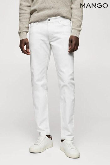 Mango Slim Fit White Jeans finishes (994020) | £46