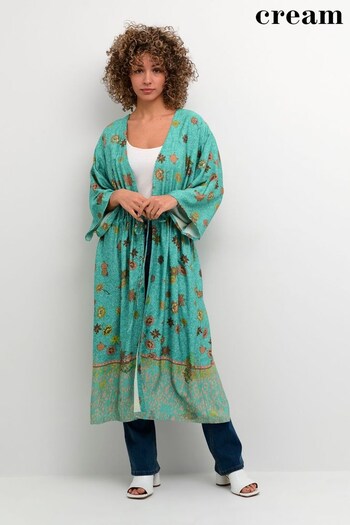 Cream Green Emmelia Printed Kimono Blouse (994461) | £80