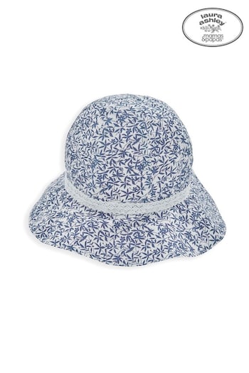 Mamas & Papas Blue X Laura Ashley Reversible Floral Sun Hat (994619) | £15