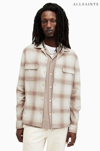 AllSaints Natural Tone Knoll Long Sleeve Shirt (994620) | £129