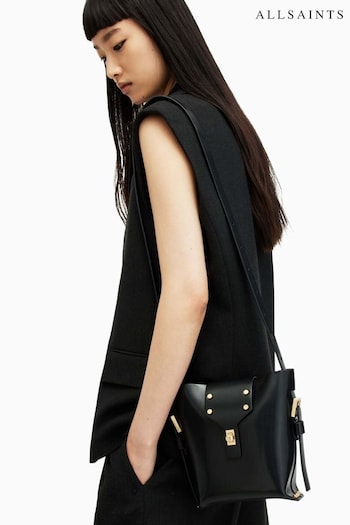 AllSaints Black Miro Cross-Body Bag (994843) | £189