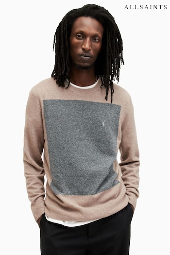 AllSaints Natural Lobke Knit Crew Sweater (994950) | £99