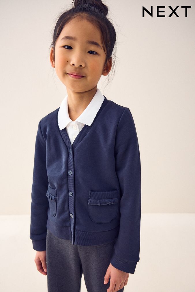 Girls navy school cardigans outlet
