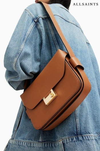 AllSaints Brown Etienne Shoulder Bag (995234) | £229
