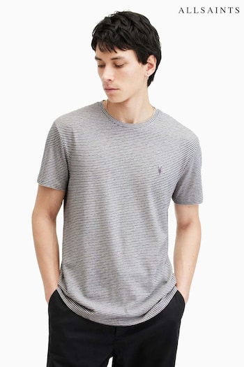 AllSaints Grey Ashton Crew T-Shirt (995271) | £39
