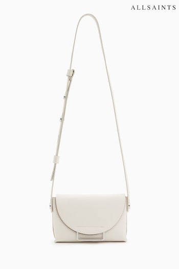 AllSaints White Cross-Body Francine Bag (995298) | £139