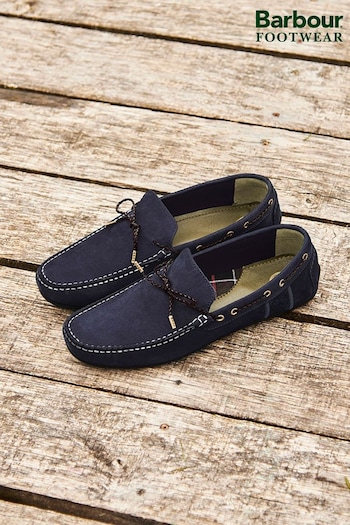 Barbour® Navy Jenson Driving Shoes (995359) | £100