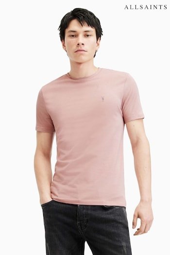 AllSaints Pink Brace Crew T-Shirt (995400) | £35