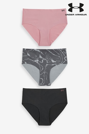 Under Armour No Show Pure Stretch Hipster Printed Knickers 3 Pack (995507) | £26